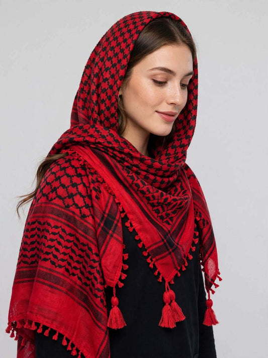 Palestine Colored Cotton Keffiyeh