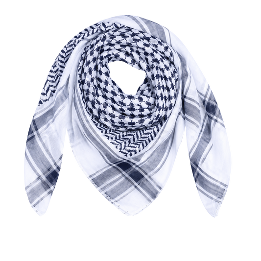 Palestinian Cotton Black Keffiyeh