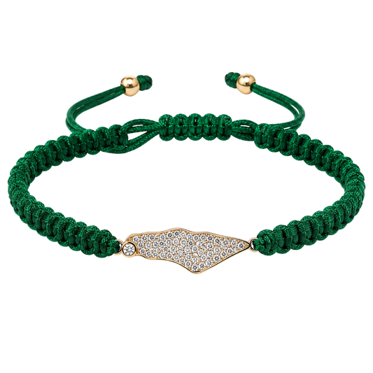 Palestine Cord Bracelet Gold and Silver