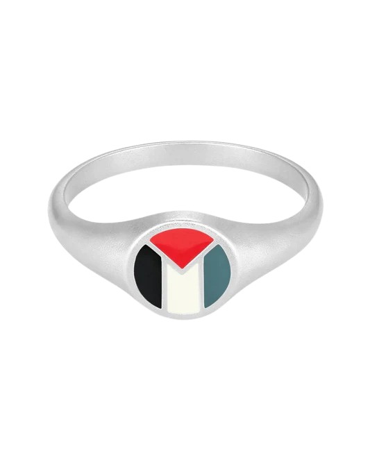 Pali Flag Signet Ring Silver