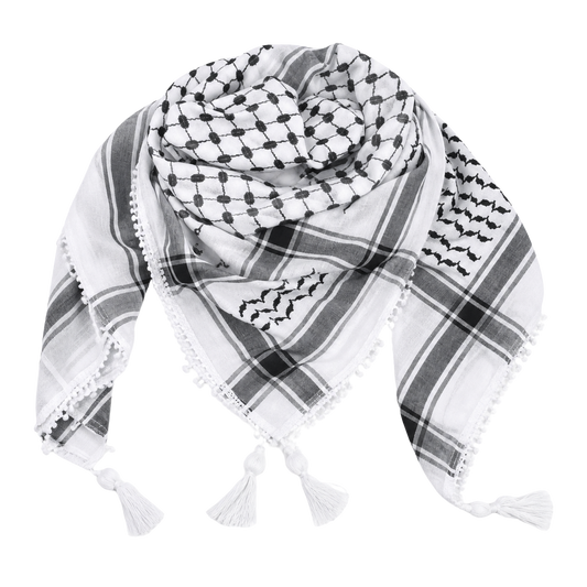 Kufiyah with Palestine Flag Colors