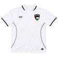 White Jersey and Black Pants Palestine Logo