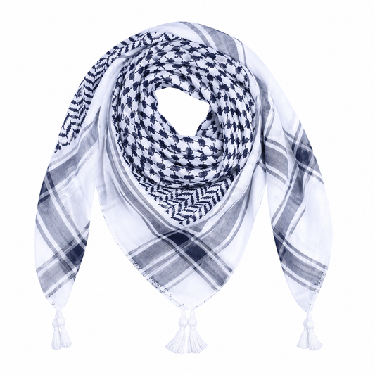 Palestinian Cotton Black Keffiyeh