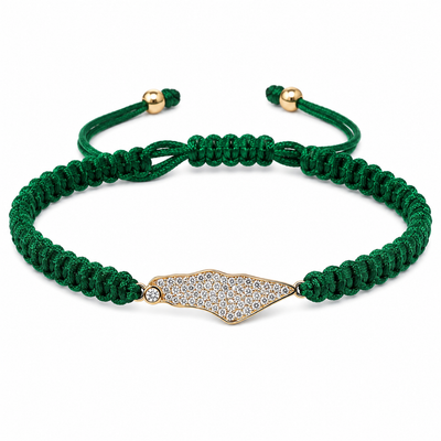Palestine Cord Bracelet Gold and Silver