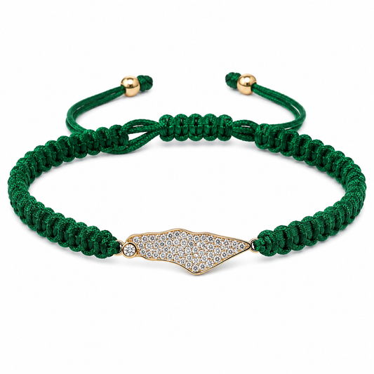 Palestine Cord Bracelet Gold and Silver
