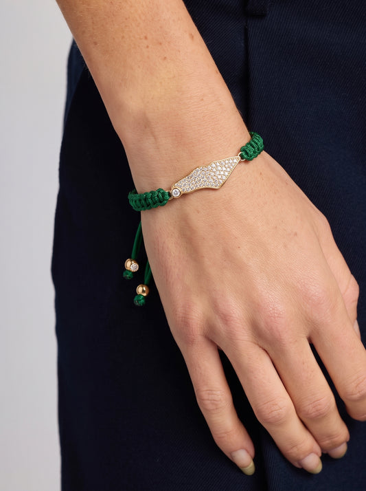 Palestine Cord Bracelet Gold and Silver