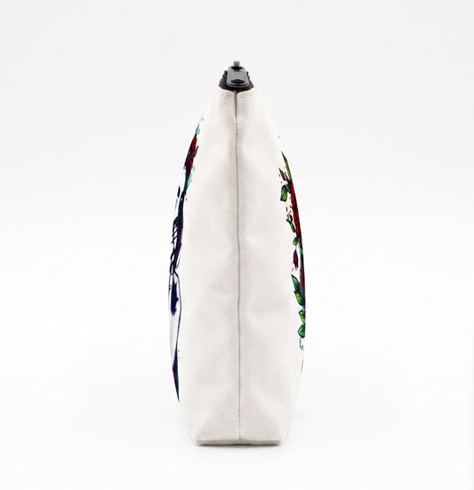 Palestinian Woman Keffiyeh Art Zipper Pouch