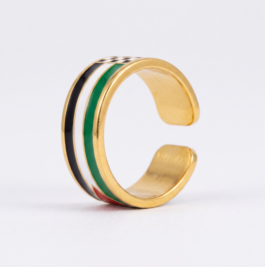 Palestine Flag Ring