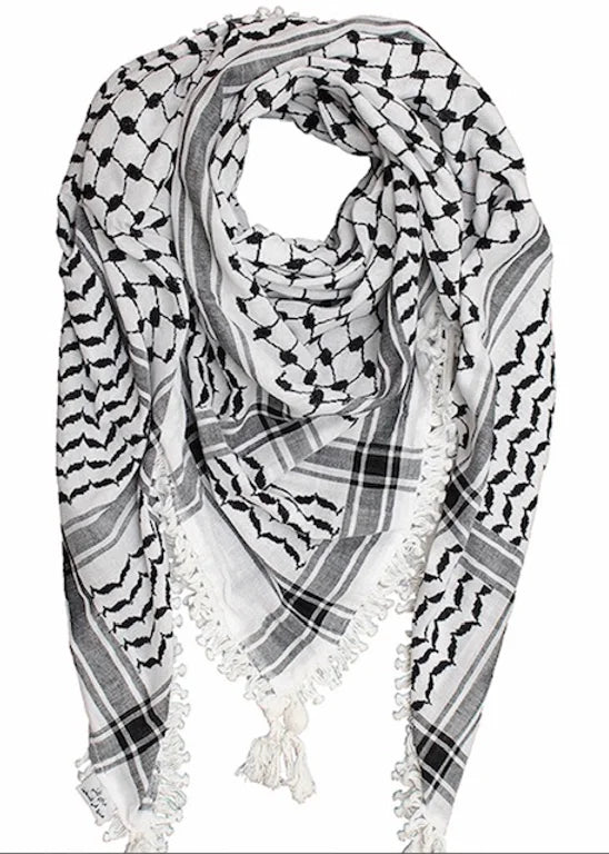 Palestinian Cotton Black Keffiyeh