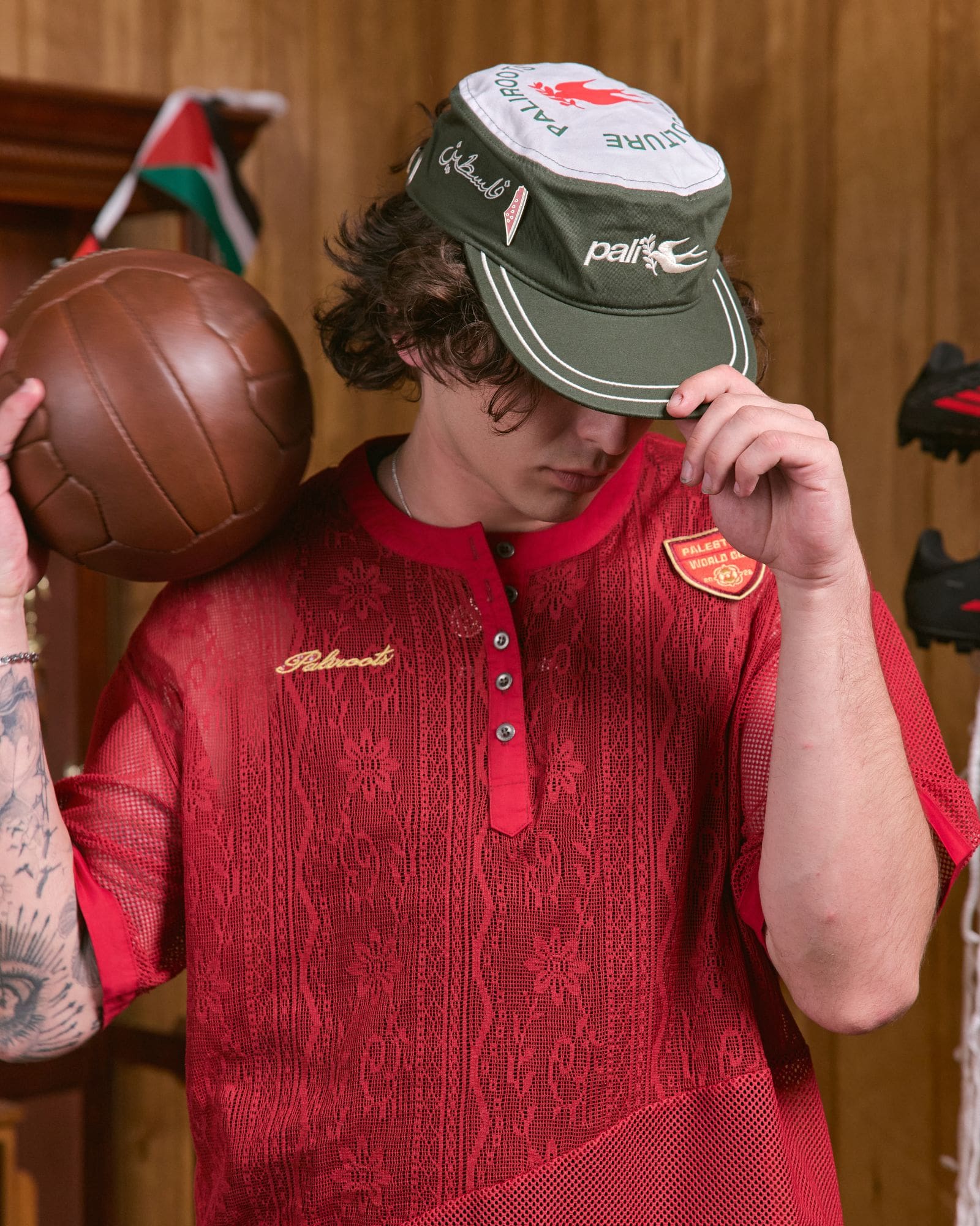 Flat Brimmed Cap Pine Green - PALIROOTS