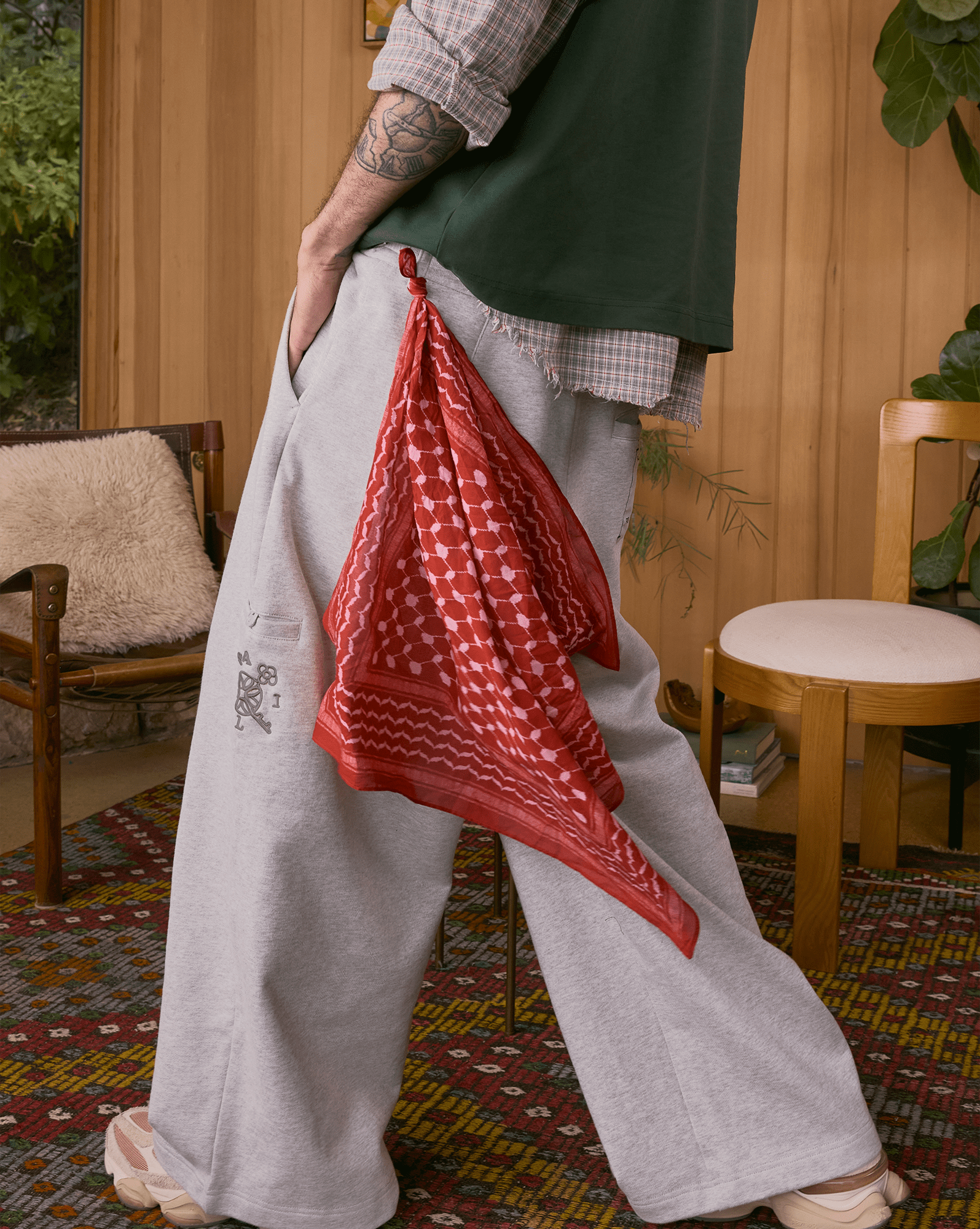 Kufiya Bandana Cherry