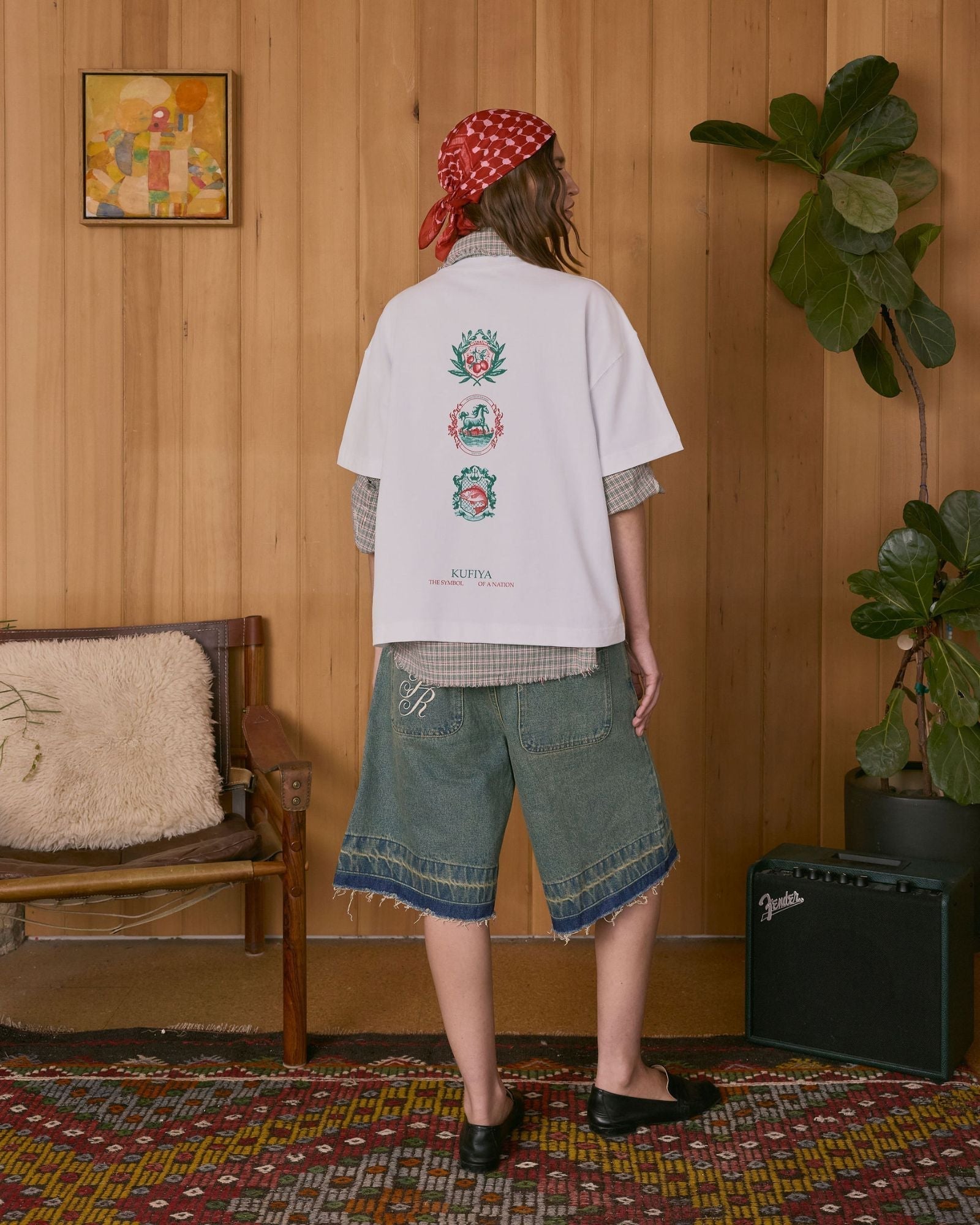 Kufiya Bandana Cherry
