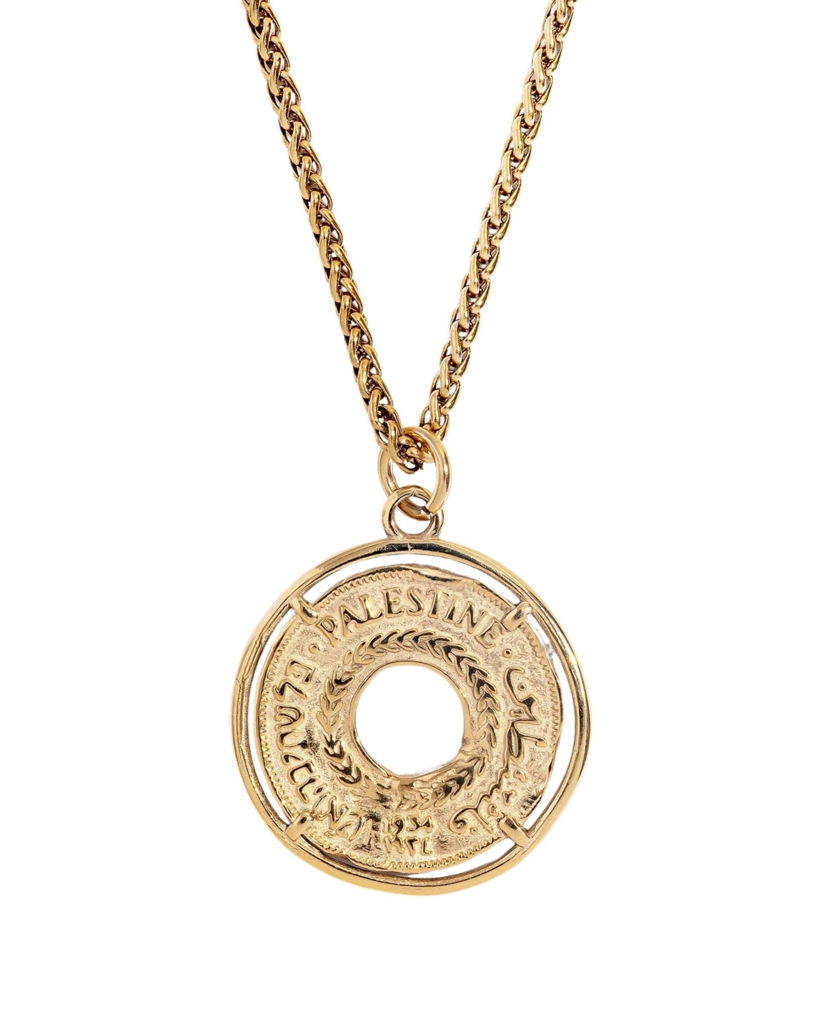 Palestine Coin Gold Necklace - PaliRoots